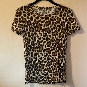 J.Crew Vintage Cotton Animal Print Tissue T-Shirt